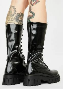 Koi Footwear Trinity Patent Calf High Boots