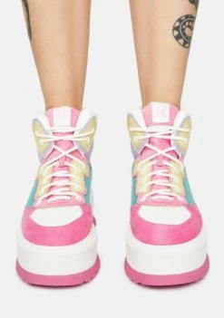 Koi Footwear Pink Sumikko Platform Sneakers