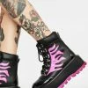 Best deal ๐ฅ Koi Footwear Purple Helios Flame Combat ๐ฅพ Boots Platform ๐ฅพ Boots โค๏ธ 2 Koi Footwear Purple Helios Flame Combat Boots Platform Boots