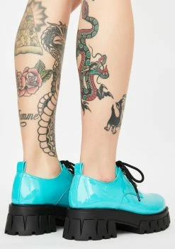 Cheap β Koi Footwear Mensis Patent Oxfords Platforms π 9 Koi Footwear Mensis Patent Oxfords Platforms