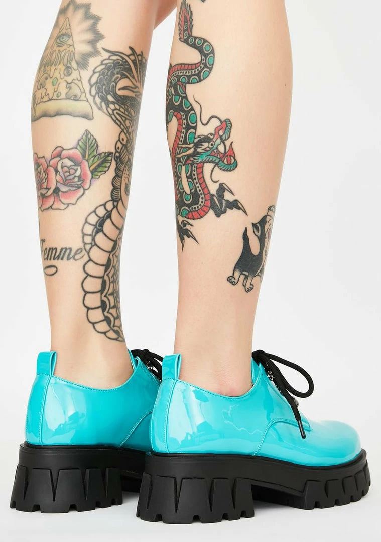 Cheap β Koi Footwear Mensis Patent Oxfords Platforms π 6 Koi Footwear Mensis Patent Oxfords Platforms