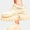 Koi Footwear Platforms Cream Earthling Platform Sneakers