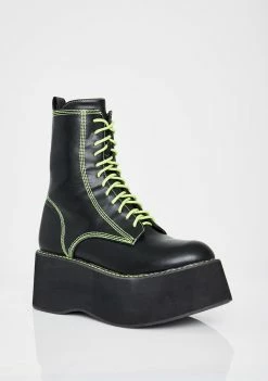 Koi Footwear Slime Enigma Platform Boots Platforms