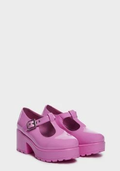 Koi Footwear Pink PVC Sai Mary Janes
