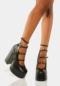 Koi Footwear Gurren Strappy Platform Heels Platforms