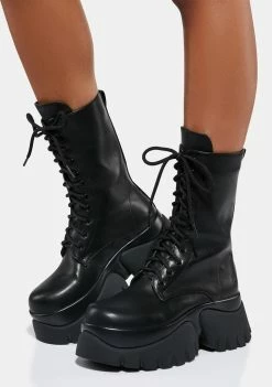 Koi Footwear Black Costal Cruiser Ankle Boots