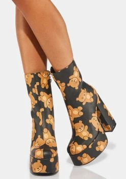 Best Sale ⌛ Koi Footwear Bungle Burden Teddy Platform 🥾 Boots Platforms ❤️ 9 Koi Footwear Bungle Burden Teddy Platform Boots Platforms