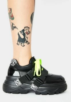 Koi Footwear Black Rom Futurist Platform Sneakers