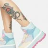 Koi Footwear Blue Multi Sumikko Platform Sneakers Platforms