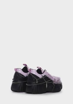 Koi Footwear Blackberry Psycho Charm Trainers Platform Sneakers