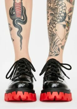 Koi Footwear Black Mensis Patent Oxfords