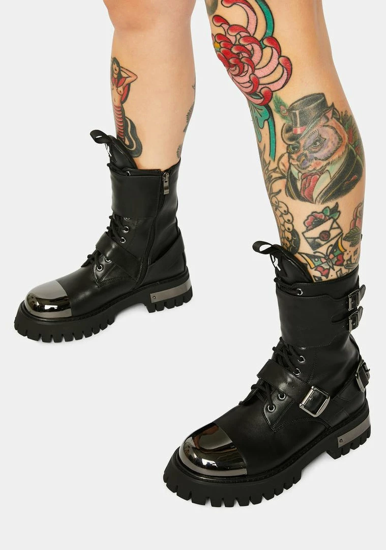 Budget ๐ Koi Footwear Desolation Buckle ๐ฅพ Boots ๐ฅพ Boots & Booties ๐ฅฐ 4 Koi Footwear Desolation Buckle Boots Boots & Booties