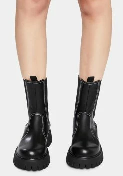Koi Footwear Gulch Tall Chelsea Boots Platforms