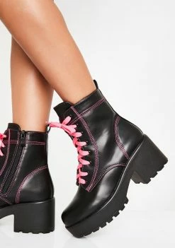 Koi Footwear Boots & Booties Candy Kitana Combat Boots