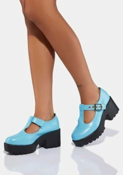 Koi Footwear Flats Turquoise Sai Mary Janes