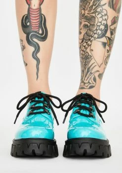 Cheap β Koi Footwear Mensis Patent Oxfords Platforms π 8 Koi Footwear Mensis Patent Oxfords Platforms