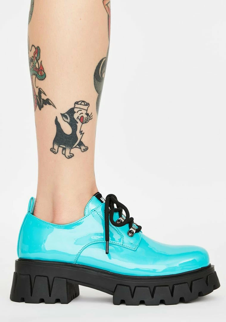 Cheap β Koi Footwear Mensis Patent Oxfords Platforms π 4 Koi Footwear Mensis Patent Oxfords Platforms