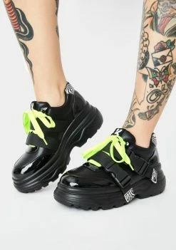 Koi Footwear Black Rom Futurist Platform Sneakers