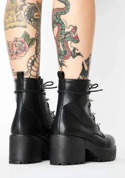 Koi Footwear Boots & Booties Stud Lace Up Booties