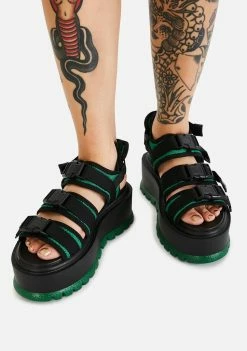 Koi Footwear Asteroid Matrix Platform Sandals Platforms