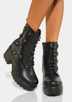 Koi Footwear Amabilis Flower Platform Boots Boots & Booties