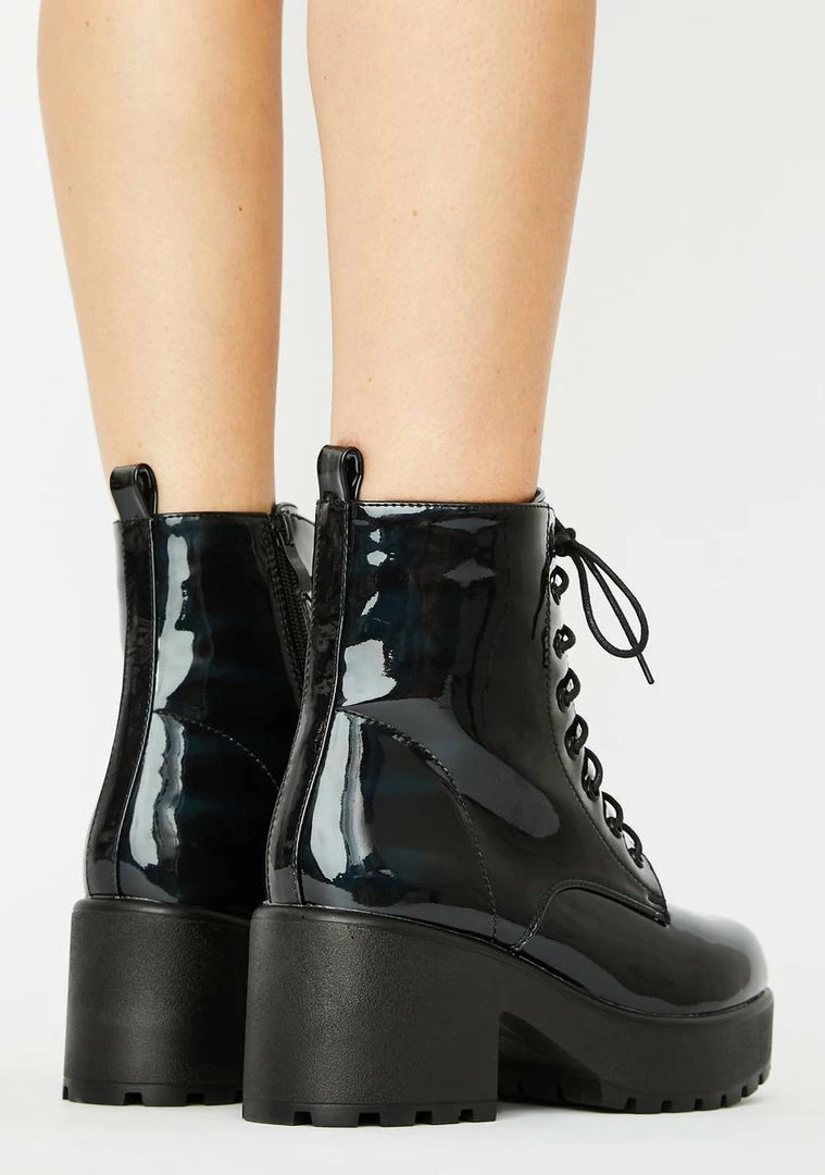 Best Sale 🎉 Koi Footwear 🥾 Boots & Booties Gin Holographic Platform 🥾 Boots 👏 6 Koi Footwear Boots & Booties Gin Holographic Platform Boots