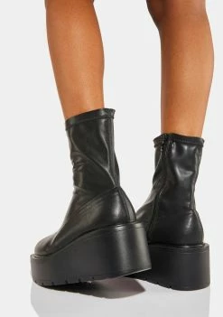 Koi Footwear Caspiar Sock Wedge Boots