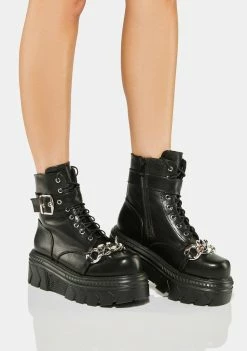 Koi Footwear Boots & Booties Epoine Platform Combat Boots