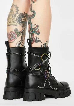 Koi Footwear Boots & Booties Black Cyrus Ankle Boots