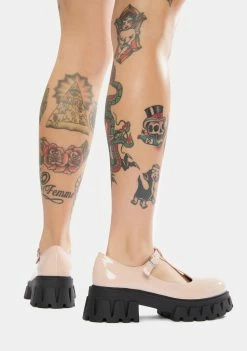 Koi Footwear Light Pink Shin Platform Loafers