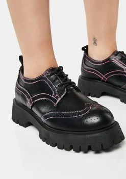 Koi Footwear Tunnel Vision Platform Brogues Oxfords