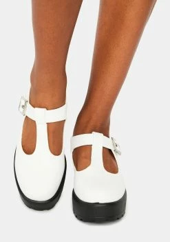 Koi Footwear White Sia Mary Janes