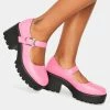 Koi Footwear Fuchsia Tira Mary Janes Platforms