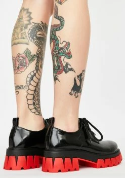 Koi Footwear Black Mensis Patent Oxfords