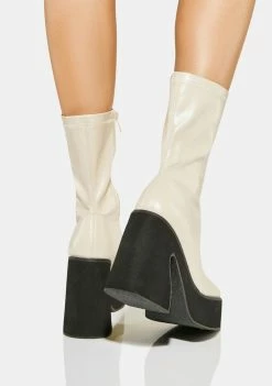 Best Sale 😍 Koi Footwear Larkin Heeled Platform 🥾 Boots 👍 9 Koi Footwear Larkin Heeled Platform Boots