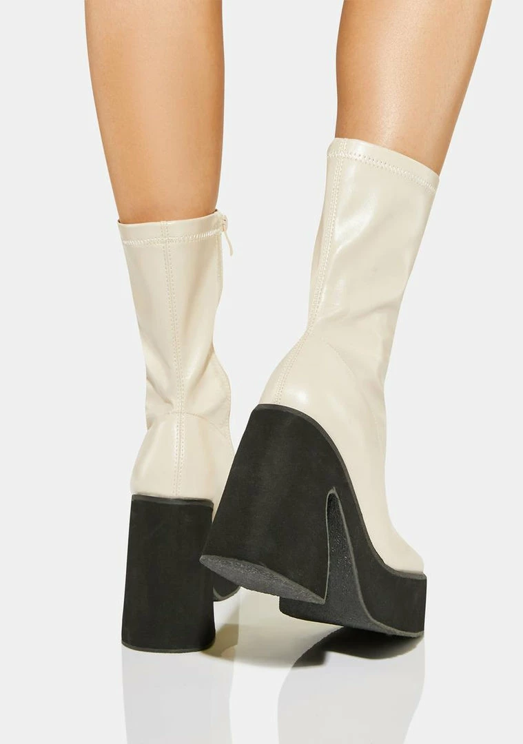 Best Sale 😍 Koi Footwear Larkin Heeled Platform 🥾 Boots 👍 6 Koi Footwear Larkin Heeled Platform Boots