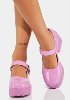 Koi Footwear Flats Light Purple Tira Mary Janes