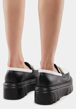 Koi Footwear Oxford Platforms Ayoko Pearl Stomer Loafers