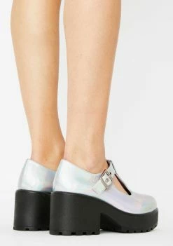 Outlet ๐ฅฐ Koi Footwear Platform Mary Janes Sai Holographic Mary Janes ๐ 9 Koi Footwear Platform Mary Janes Sai Holographic Mary Janes