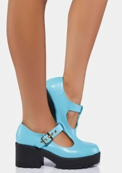 Koi Footwear Flats Turquoise Sai Mary Janes