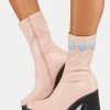 Koi Footwear Boots & Booties Dolly Cloud Sweetheart Heeled Platform Boots