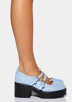 Koi Footwear Light Blue Mura Mary Janes