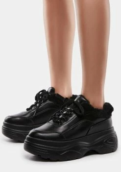 Koi Footwear Fluffy Platform Sneakers