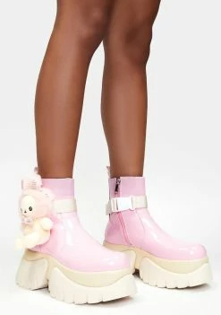 Koi Footwear My Pink Melody Platform Boots Platforms
