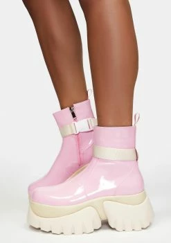 Koi Footwear My Pink Melody Platform Boots Platforms