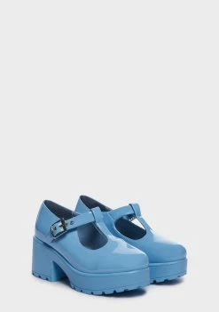 Koi Footwear Blue PVC Sai Mary Janes