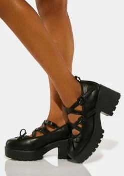 Koi Footwear Margot Platform Mary Janes Flats