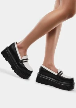 Koi Footwear Oxford Platforms Ayoko Pearl Stomer Loafers