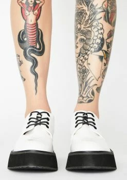 Cheapest π€© Koi Footwear Platforms White Platform Oxford π Sneakers π 8 Koi Footwear Platforms White Platform Oxford Sneakers