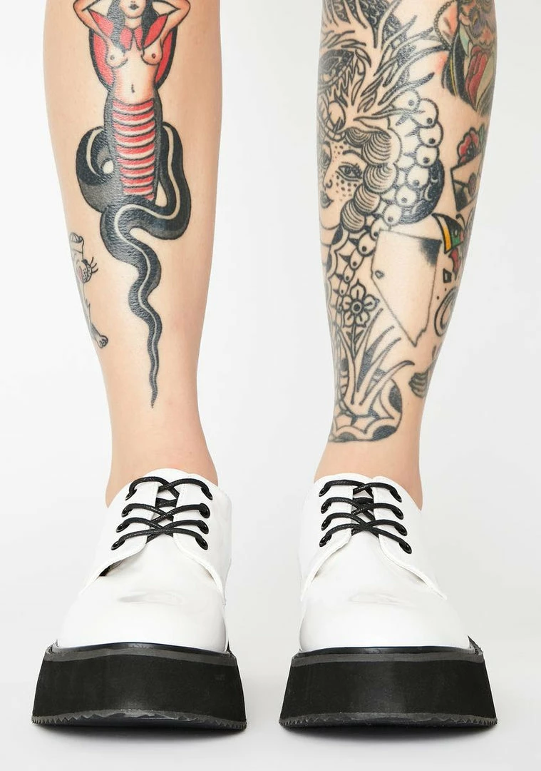 Cheapest π€© Koi Footwear Platforms White Platform Oxford π Sneakers π 5 Koi Footwear Platforms White Platform Oxford Sneakers